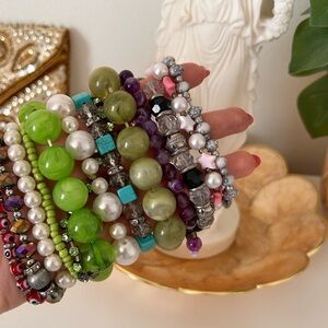 Colorful Beaded Bracelet Set